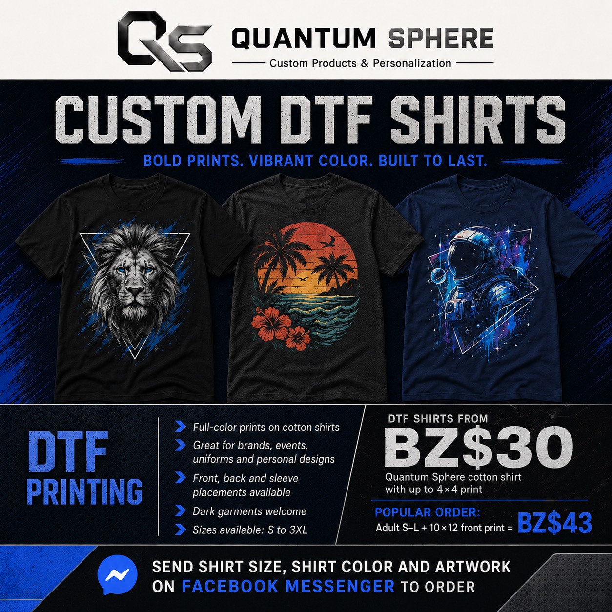 Custom DTF Shirts by Quantum Sphere